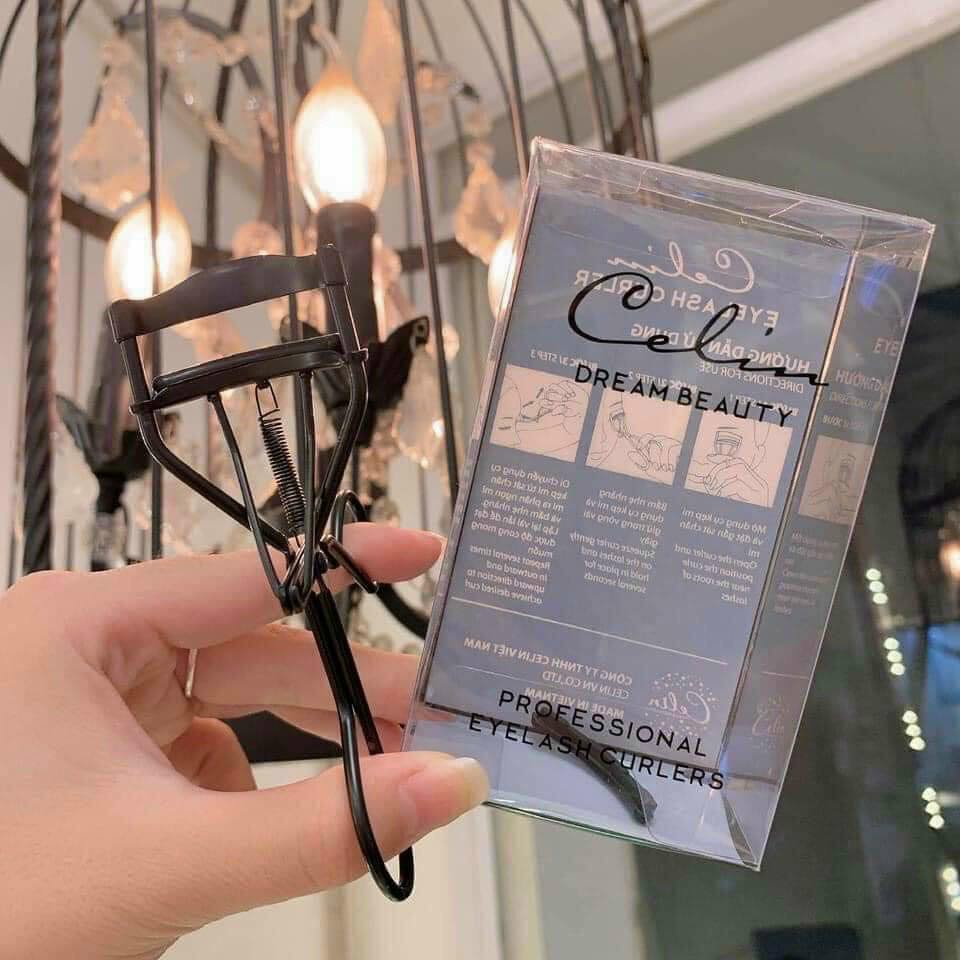 Kẹp Bấm Mi Celin Chính Hãng Đệm Bằng Silicon Uốn Cong Mi Từ 1 Lần Kẹp