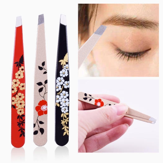 Nhíp hoa dụng cụ kẹp lông mi, lông mày bằng thép cao cấp chuyên cho makeup_Hàng cao cấp