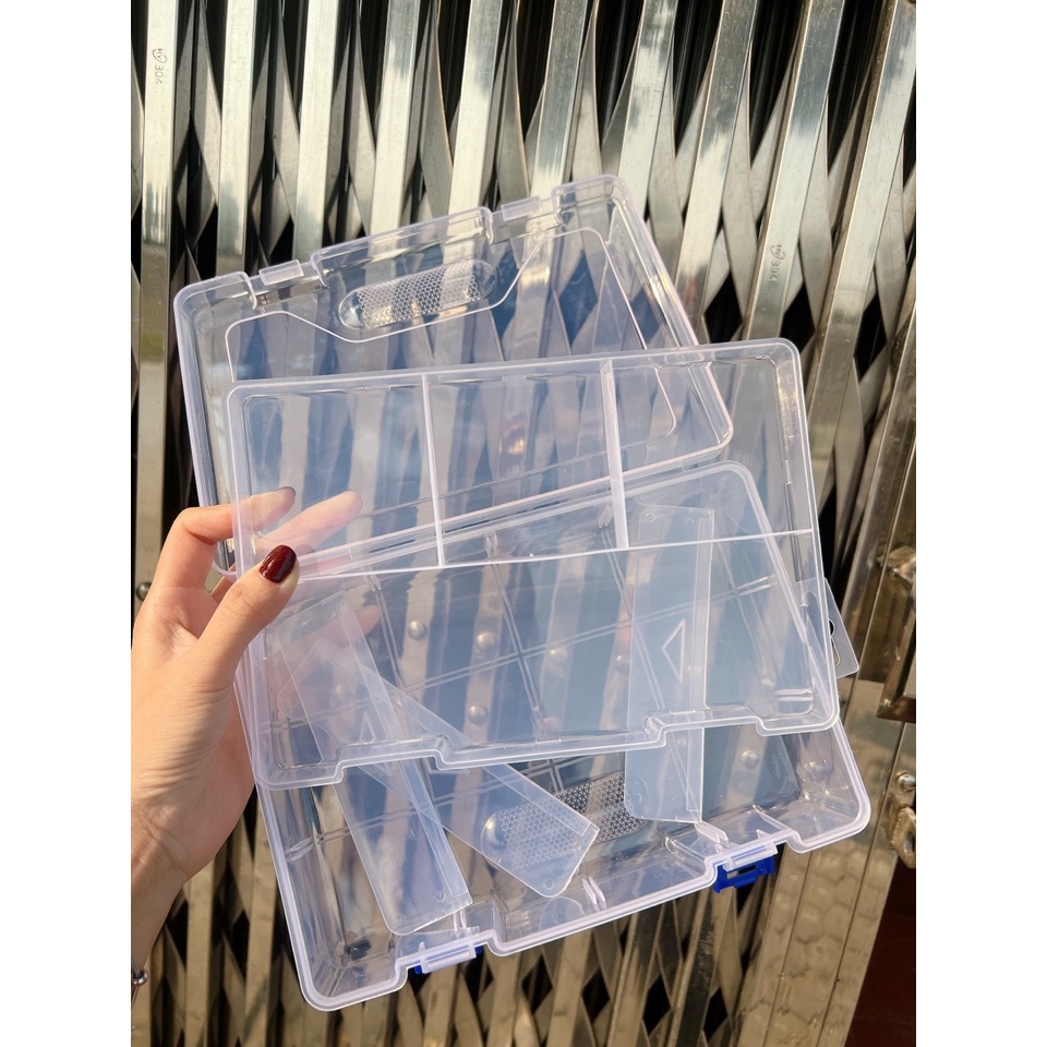 Hộp Nhựa Chia Ghim , Chia Phụ Kiện Tóc , Ngăn Tháo Rời Được ⭐ CÓ VIDEO HÀNG THẬT DO SHOP TỰ QUAY ⭐