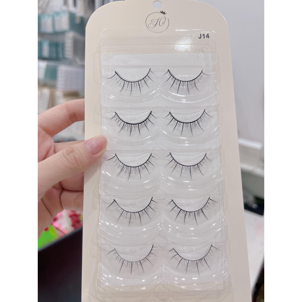 Lông Mi Giả Chồn Tự Nhiên Cao Cấp JO 5 cặp sử dụng được rất nhiều lầnl