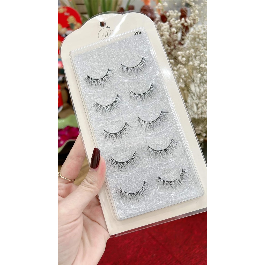 Lông Mi Giả Chồn Tự Nhiên Cao Cấp JO 5 cặp sử dụng được rất nhiều lầnl