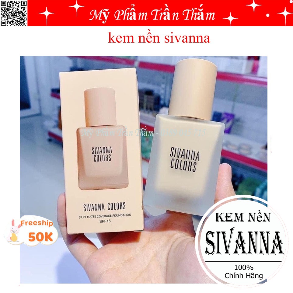 HF118 Kem Nền Silky Matte Sivanna Colors