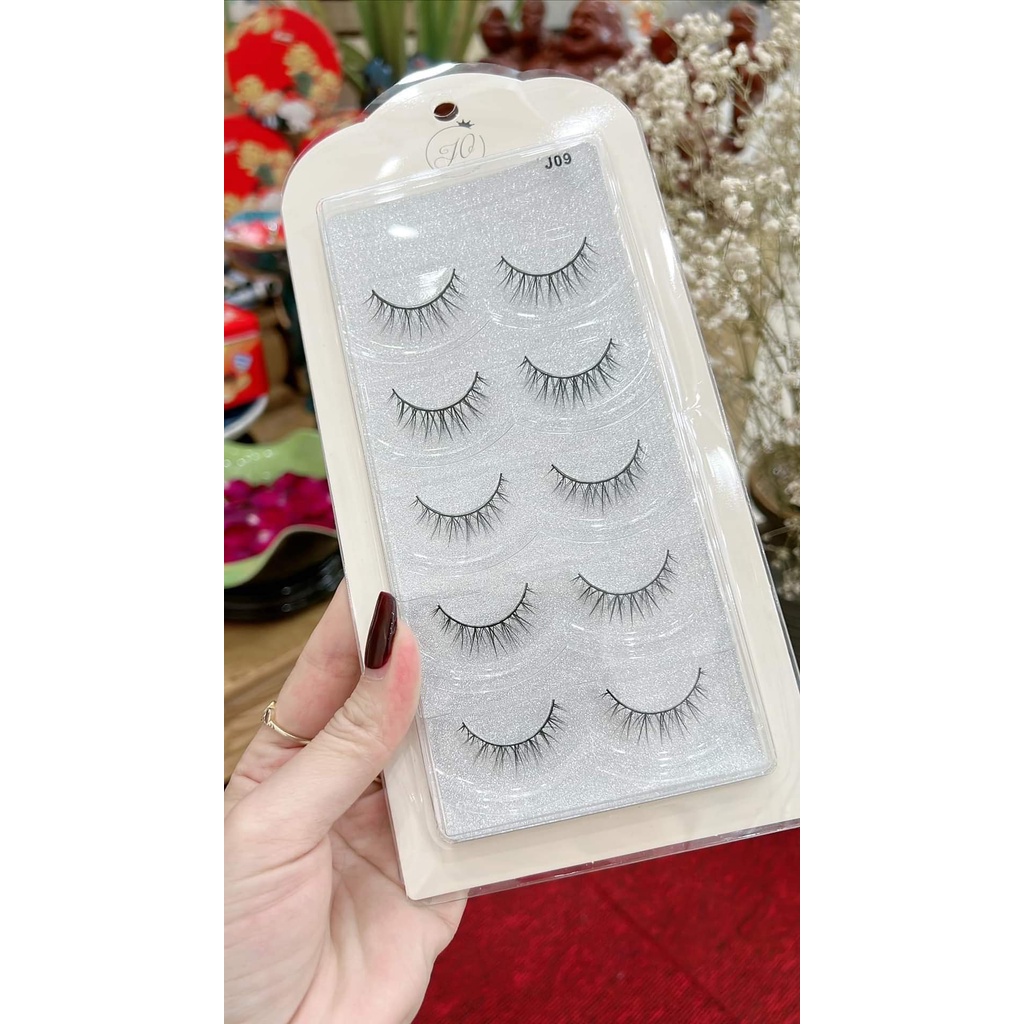 Lông Mi Giả Chồn Tự Nhiên Cao Cấp JO 5 cặp sử dụng được rất nhiều lầnl