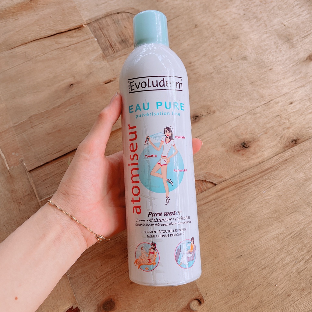 Xịt khoáng Evoluderm 150ml 400ml Chính Hãng Cấp Ẩm Làm Dịu Da Giúp Cho Da Luôn Mịn Màng