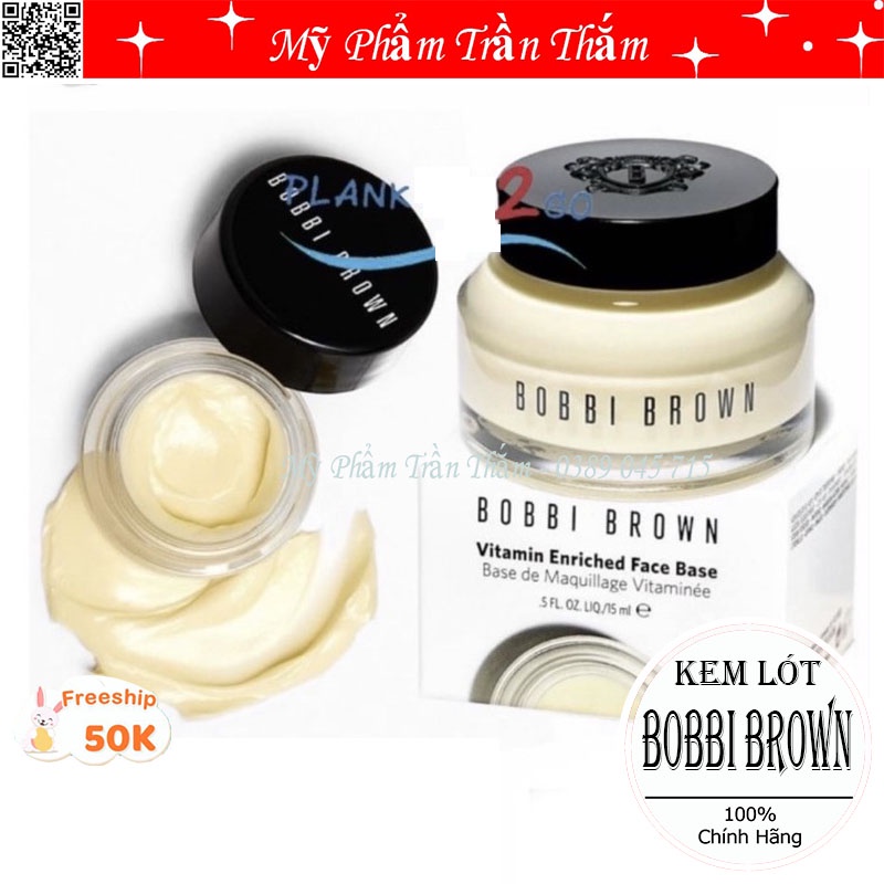 Kem lót Bobbi brown vitamin enriched face base 15ml Fullbox Fullsize