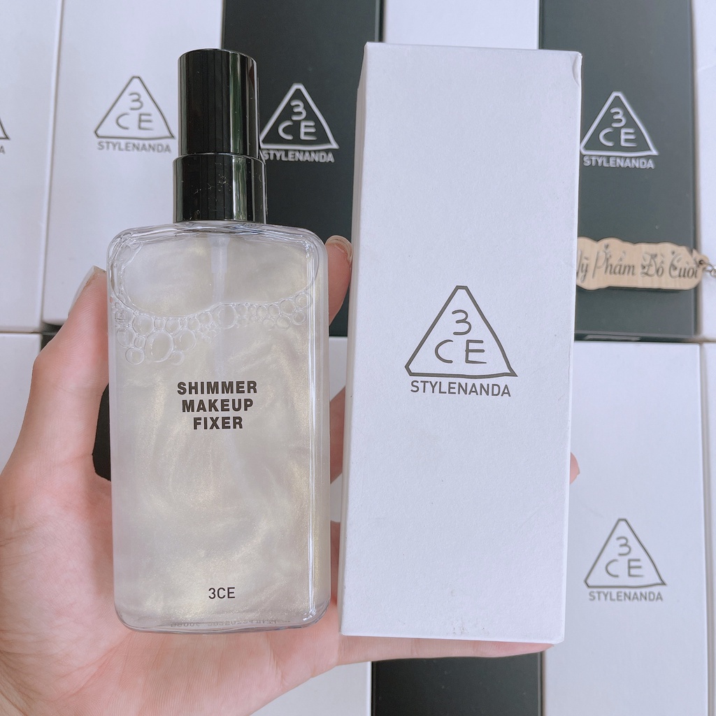 Xịt khoáng kiềm dầu 3CE Hàn Quốc dưỡng ẩm cho da giữ lớp trang điểm