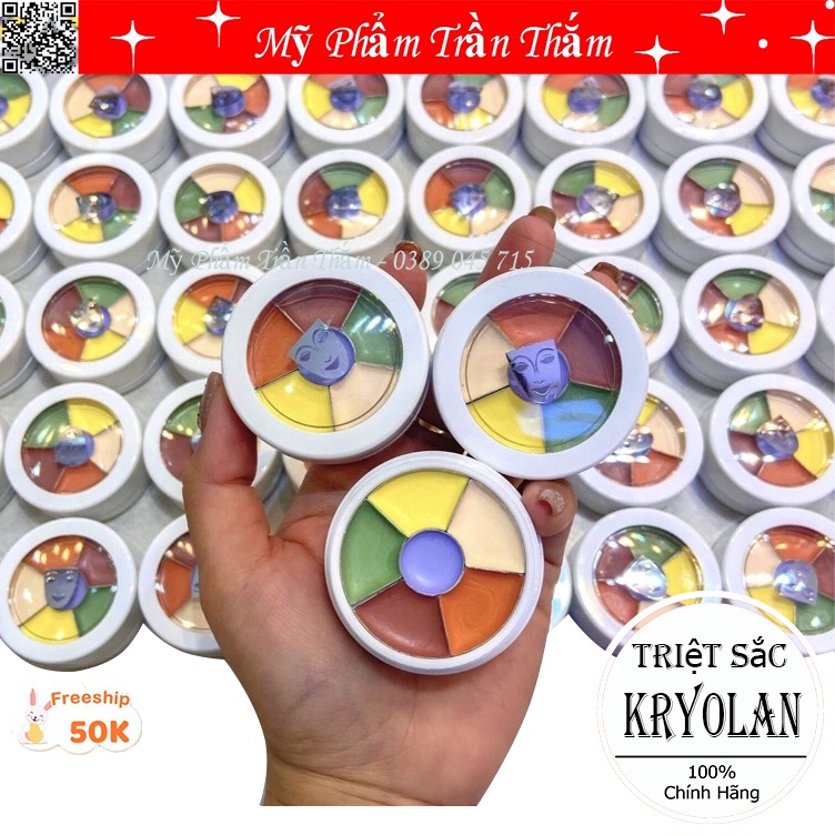 Triệt Sắc Kryolan Dạng Chiết 6 ô Màu Che Mọi Khuyết Điểm Các Tone [Chính Hãng]