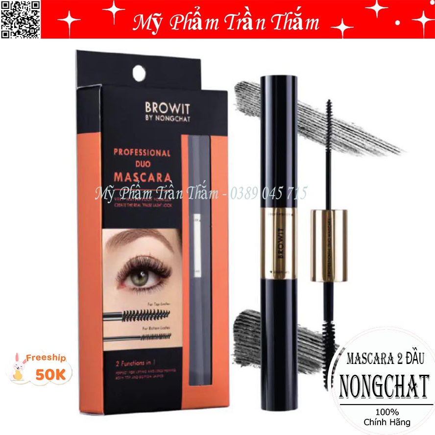 Mascara Nongchat 2 Đầu Browit siêu chống nước