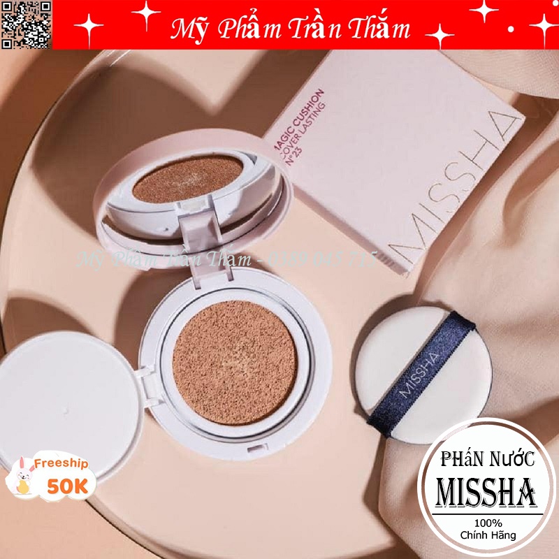 Phấn Nước Kiềm Dầu Missha Hồng Magic Cushion Cover Lasting