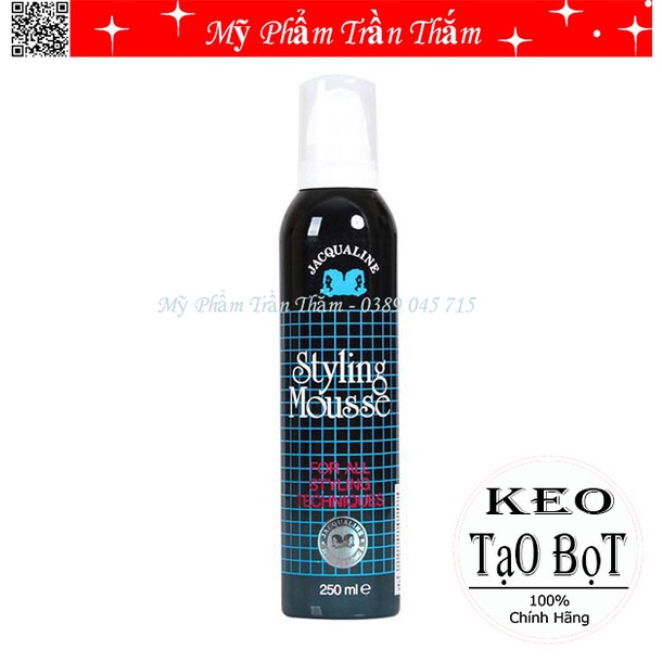 Gôm Bọt Mousse Chải Tóc Jacqualine 250ml chính hãng