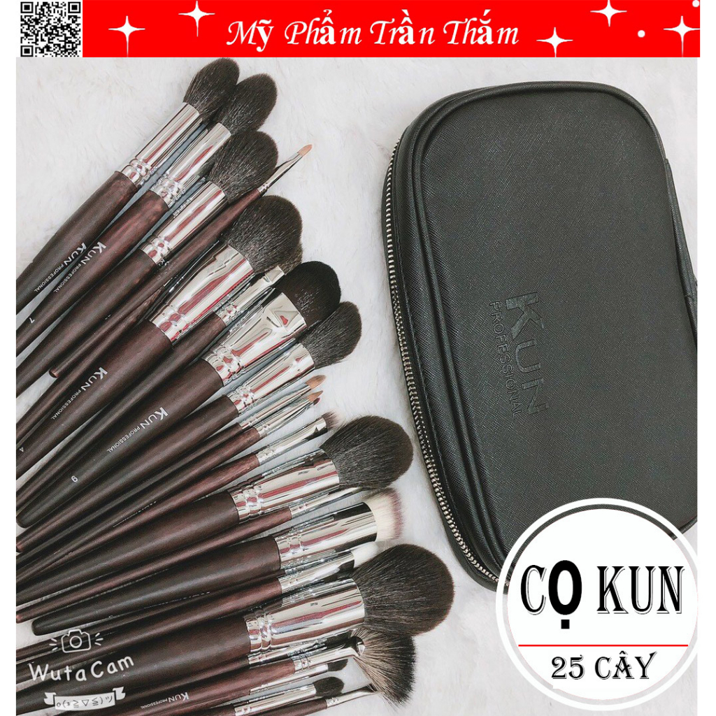 Bộ Cọ Kun 25 Cây Chuyên Nghiệp Lông Thú Cao Cấp Siêu Mềm Mịn