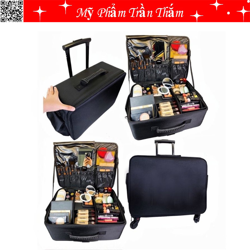 Cốp Vải Kéo Đựng Trang Điểm Chuyên Nghiệp