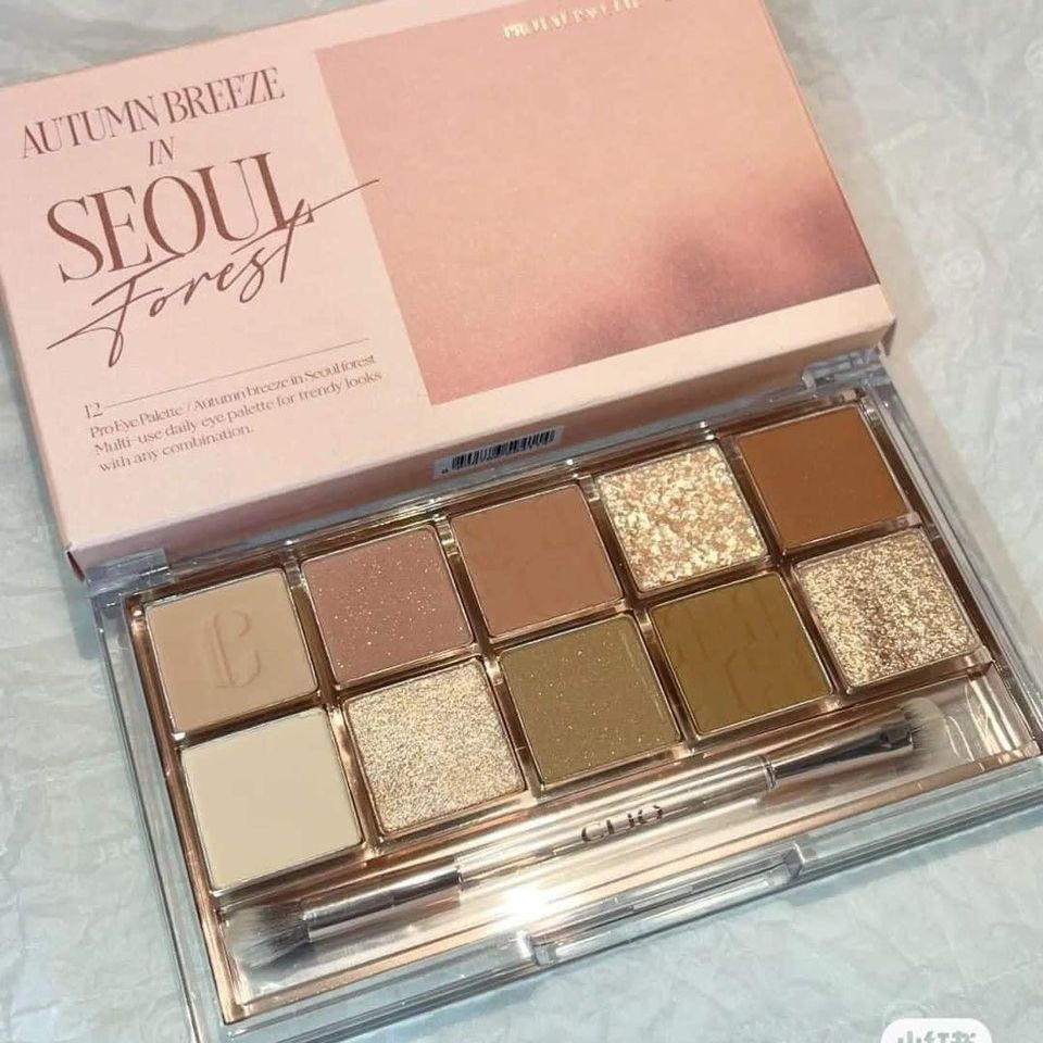 Các Mẫu Bảng Phấn Mắt 10 màu Clio Pro Eye Palette đủ tone màu