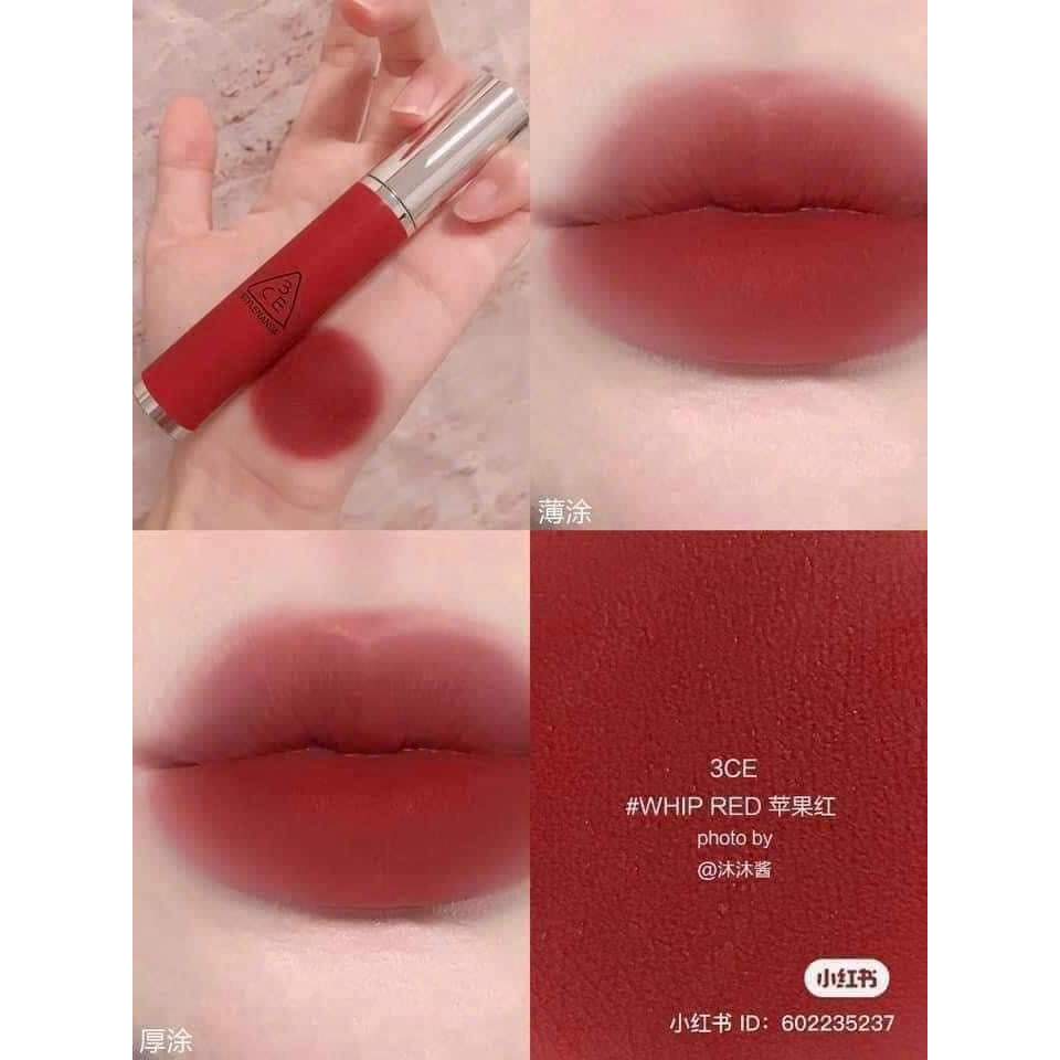 Son siêu lì mịn môi 3CE Hazy Lip Clay 4g