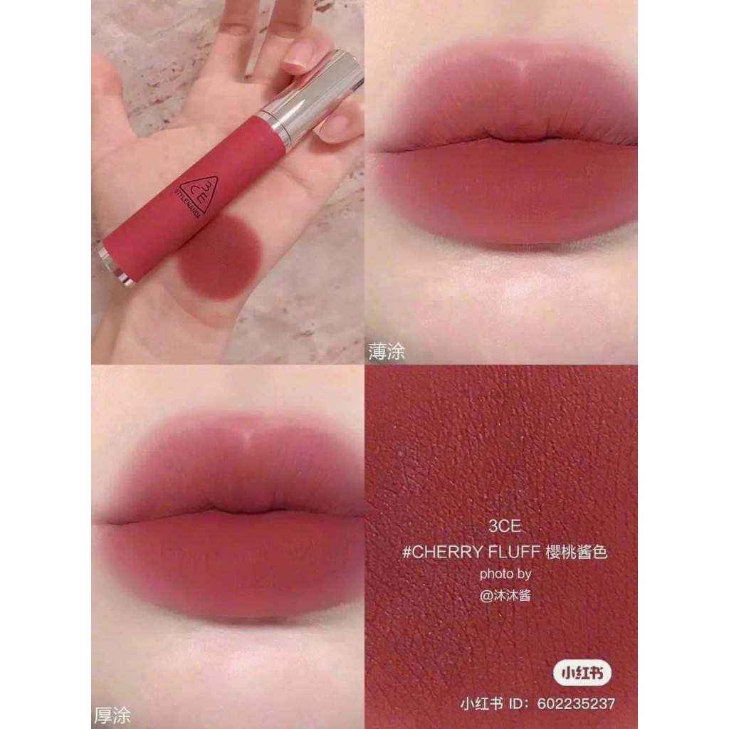 Son siêu lì mịn môi 3CE Hazy Lip Clay 4g