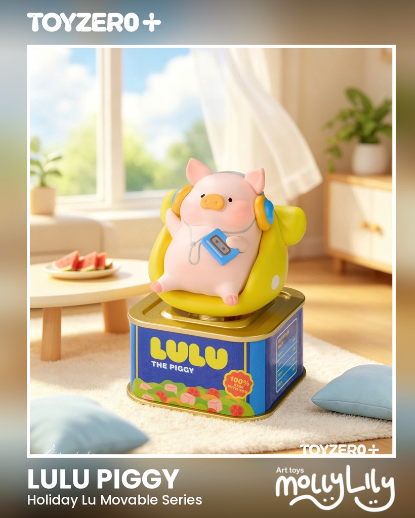 LULU THE PIGGY Holiday Lu! Movable Figure Series