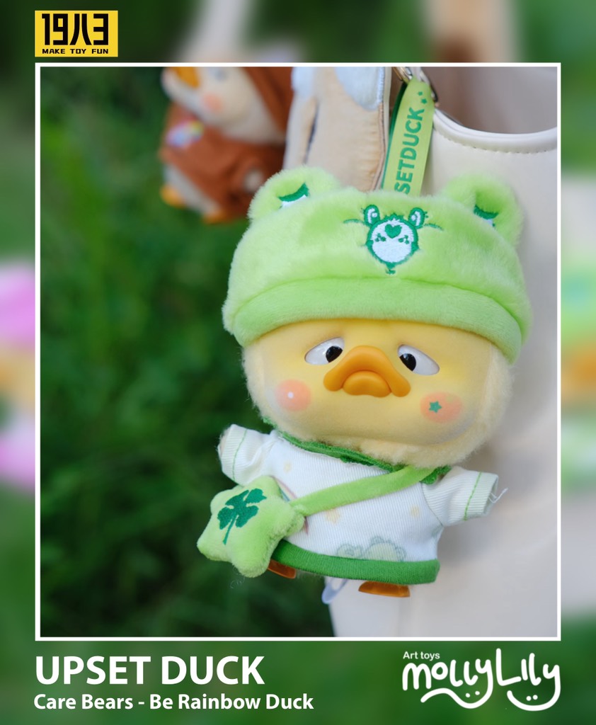 UPSET DUCK x Care Bears Be Rainbow Duck Plush Pendant Series
