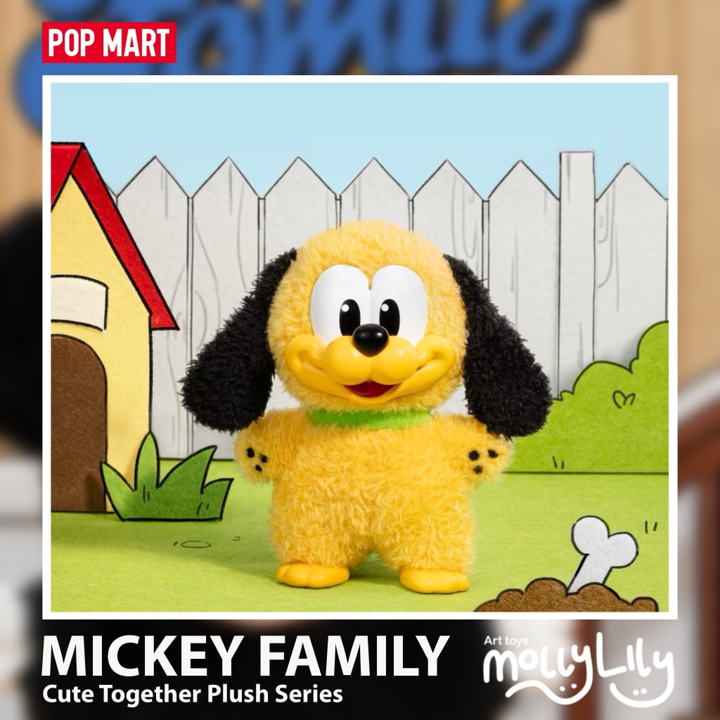 POP MART Mickey Family Cute Together Plush Pendant Series