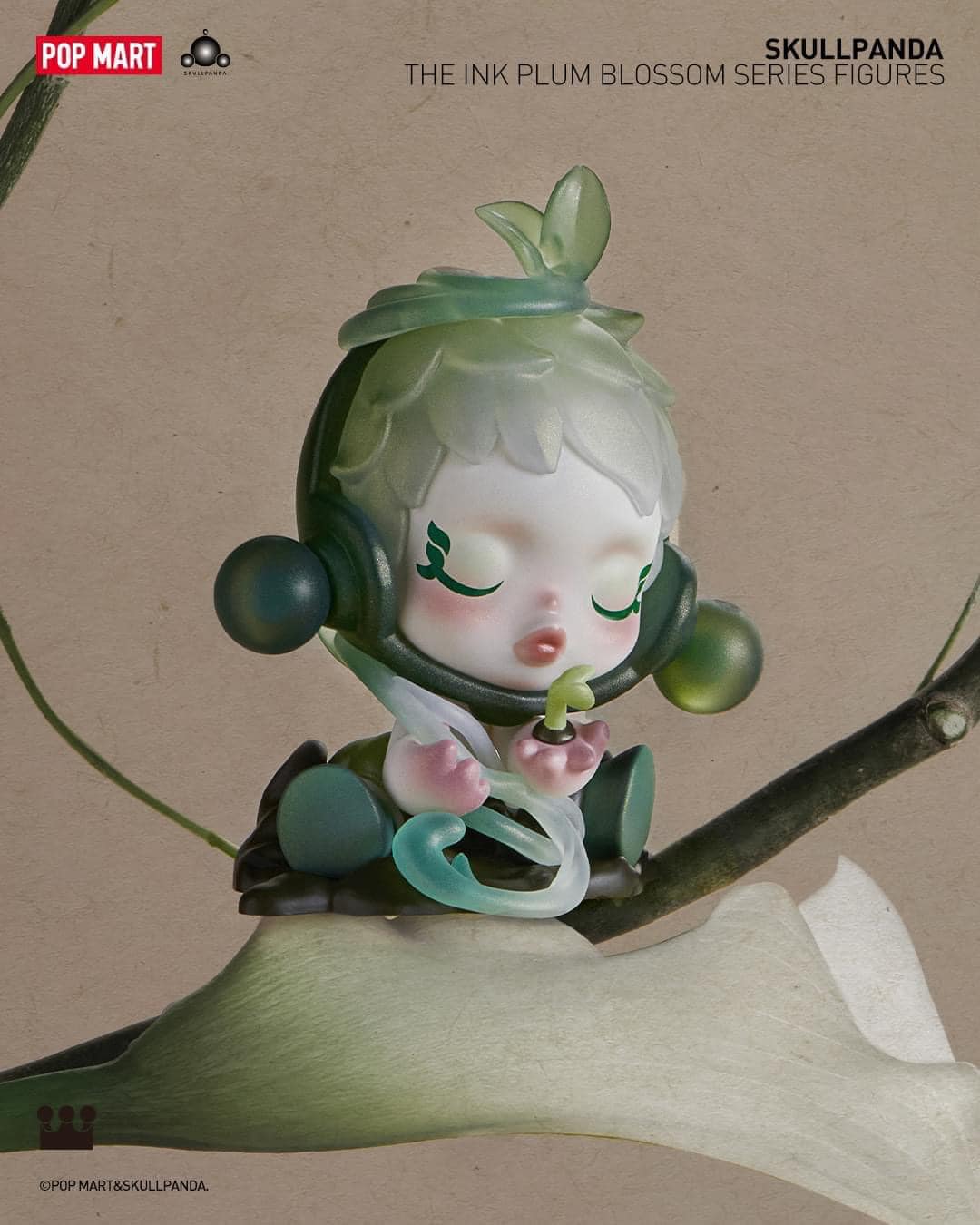 SKULLPANDA The Ink Plum Blossom Figure Series