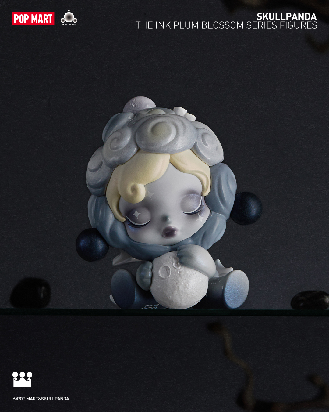 SKULLPANDA The Ink Plum Blossom Figure Series