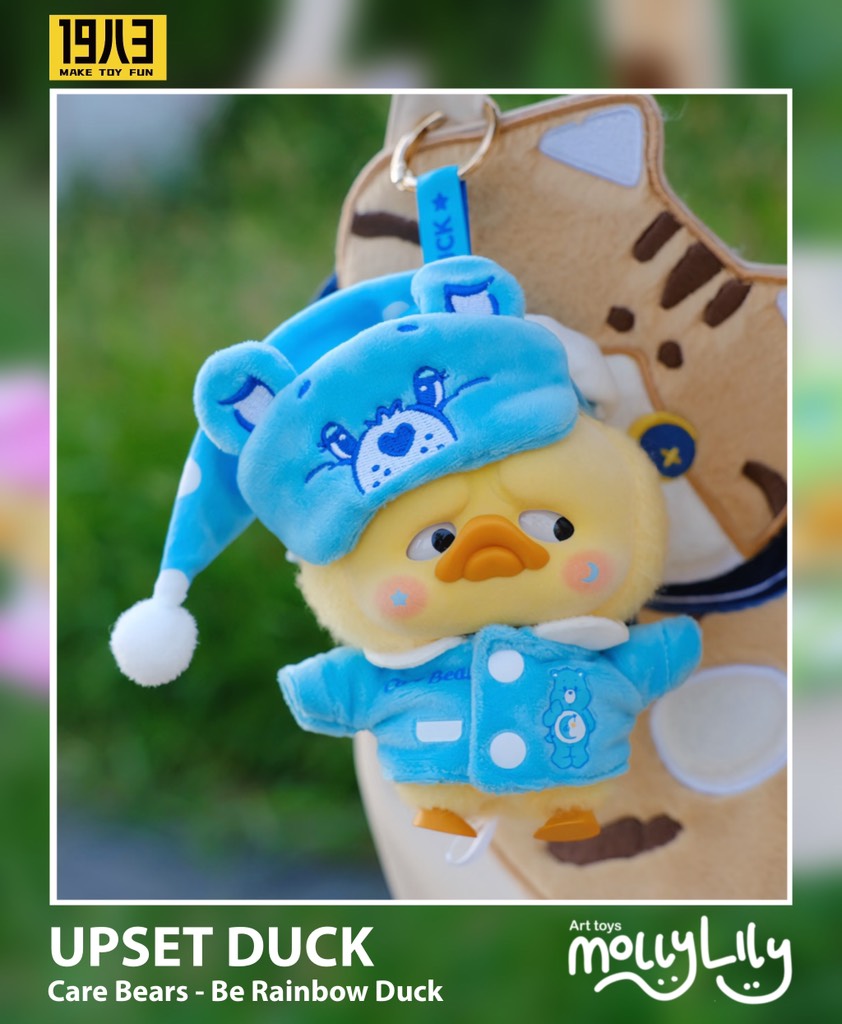 UPSET DUCK x Care Bears Be Rainbow Duck Plush Pendant Series