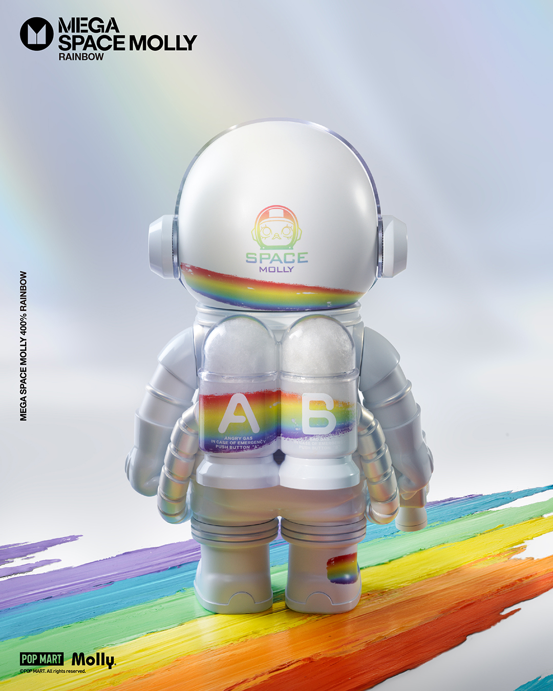 SPACE MOLLY Rainbow 400% Figure (Blind Box - Secret Ratio 1:6)