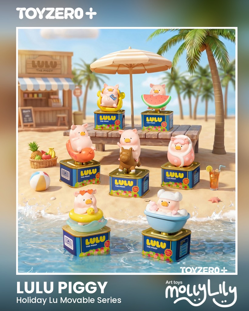 LULU THE PIGGY Holiday Lu! Movable Figure Series