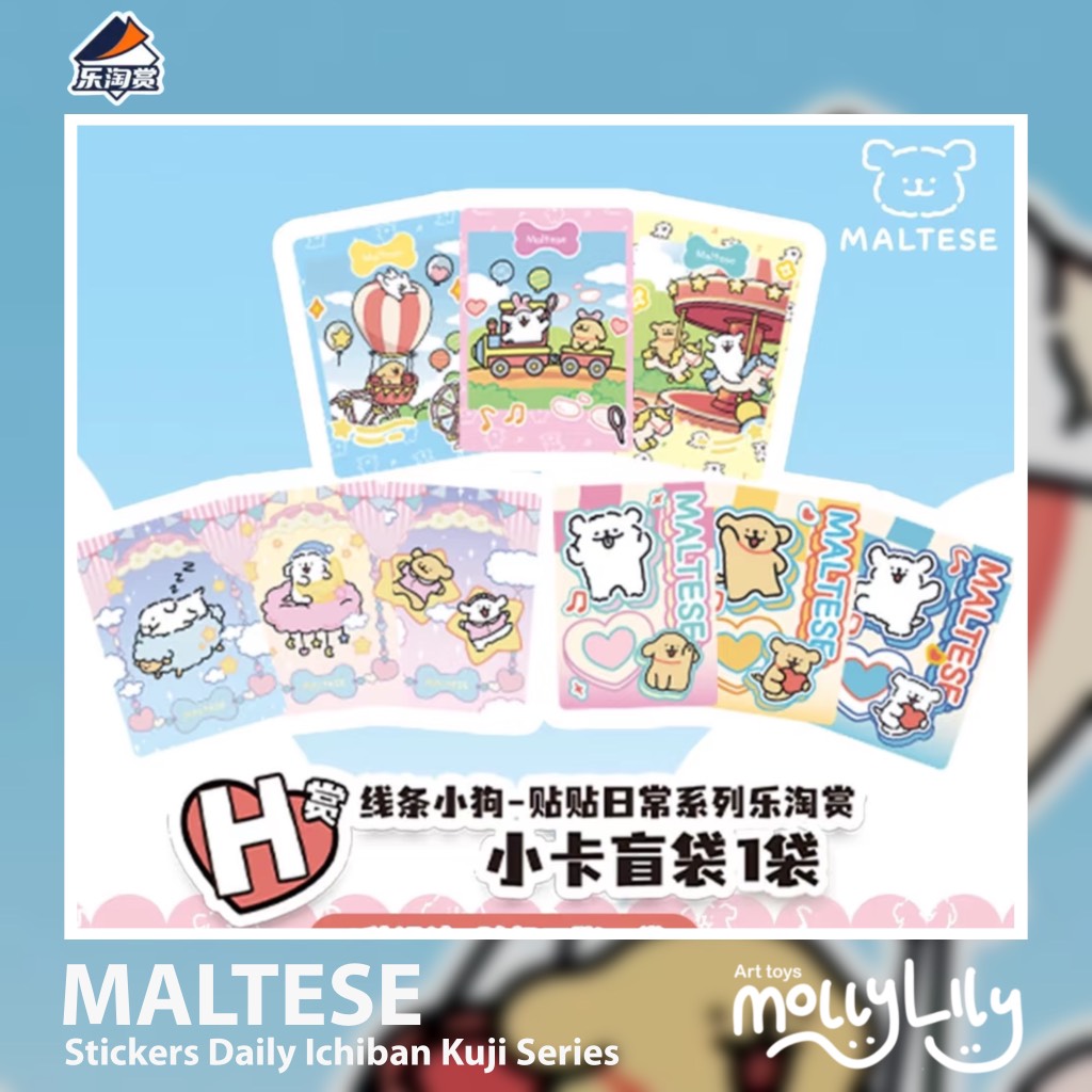MALTESE Stickers Daily Ichiban Kuji Series
