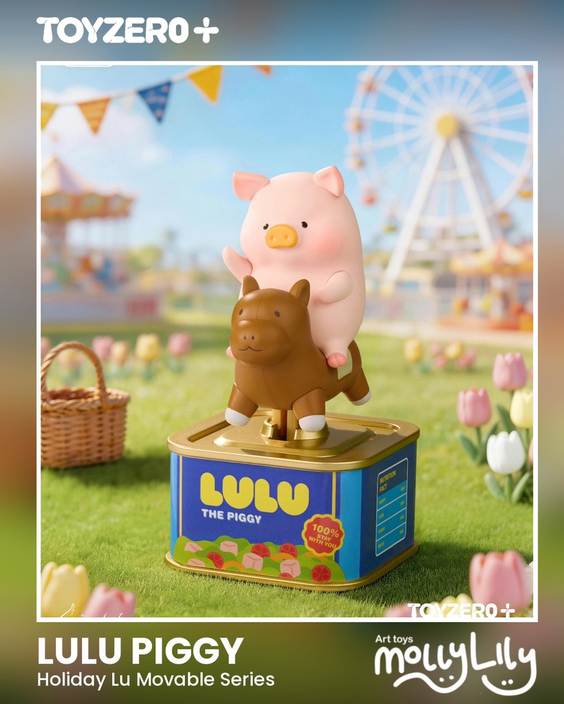 LULU THE PIGGY Holiday Lu! Movable Figure Series