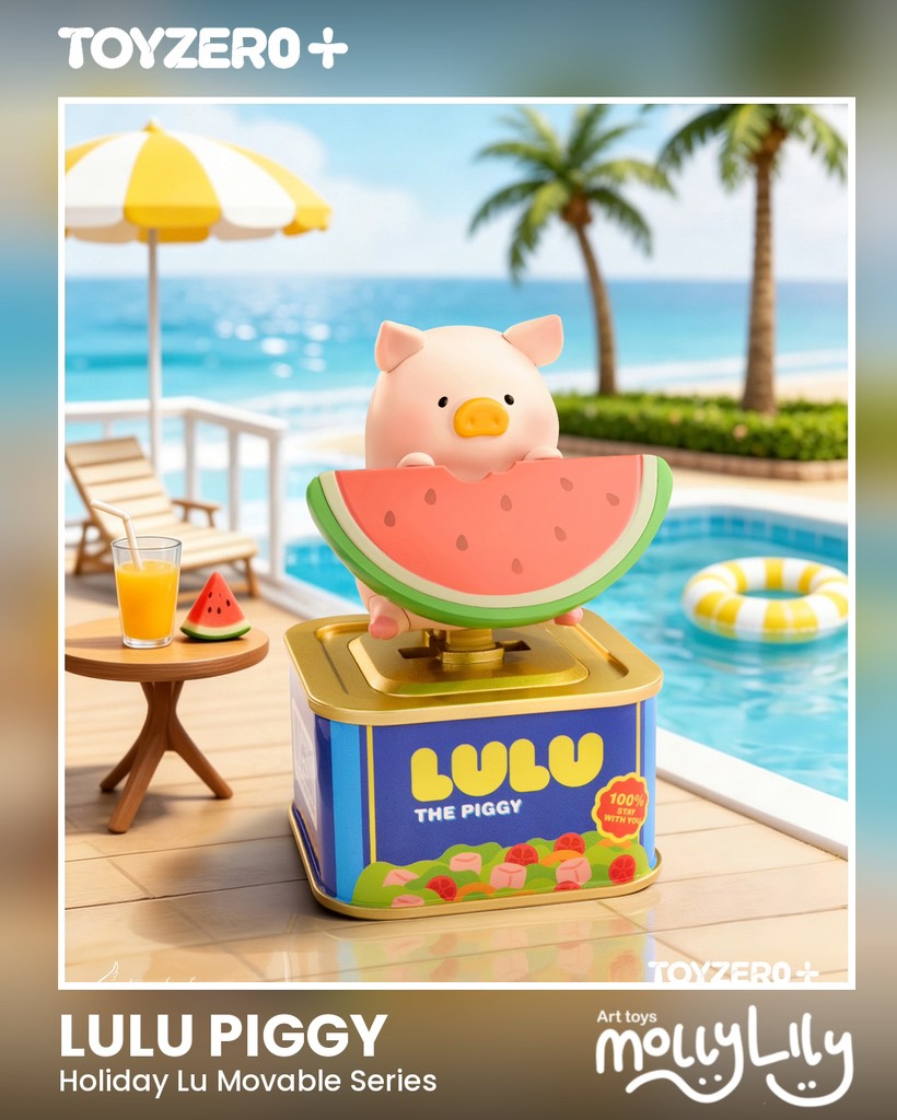 LULU THE PIGGY Holiday Lu! Movable Figure Series