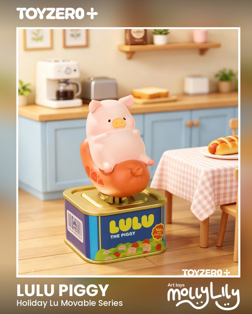 LULU THE PIGGY Holiday Lu! Movable Figure Series