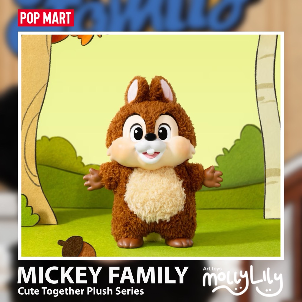 POP MART Mickey Family Cute Together Plush Pendant Series