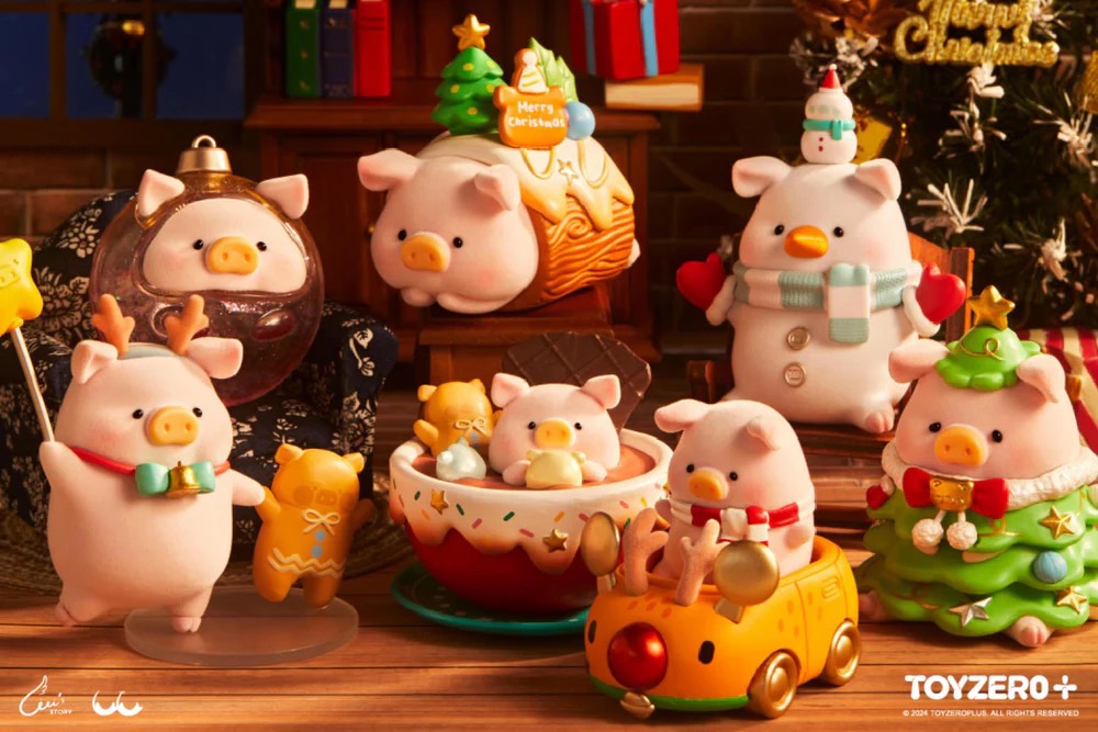 LULU THE PIGGY Christmas Land Figure Series