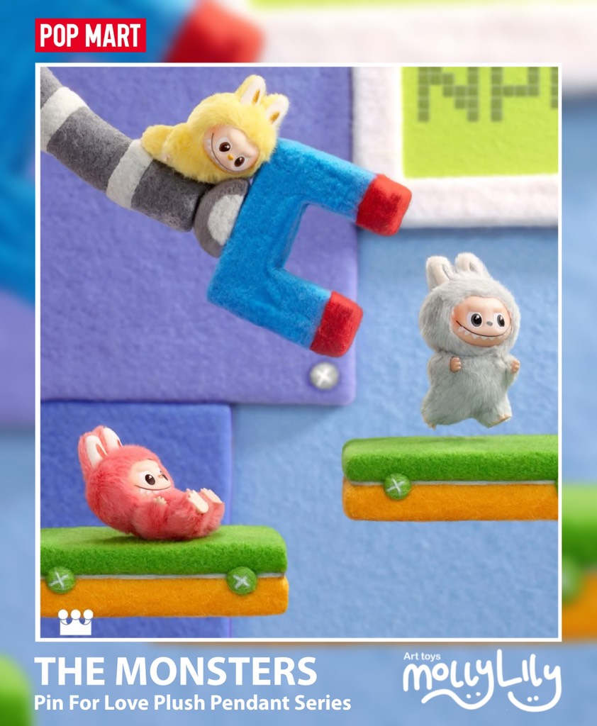 THE MONSTERS Pin For Love (N-Z) Plush Pendant Series (LABUBU)