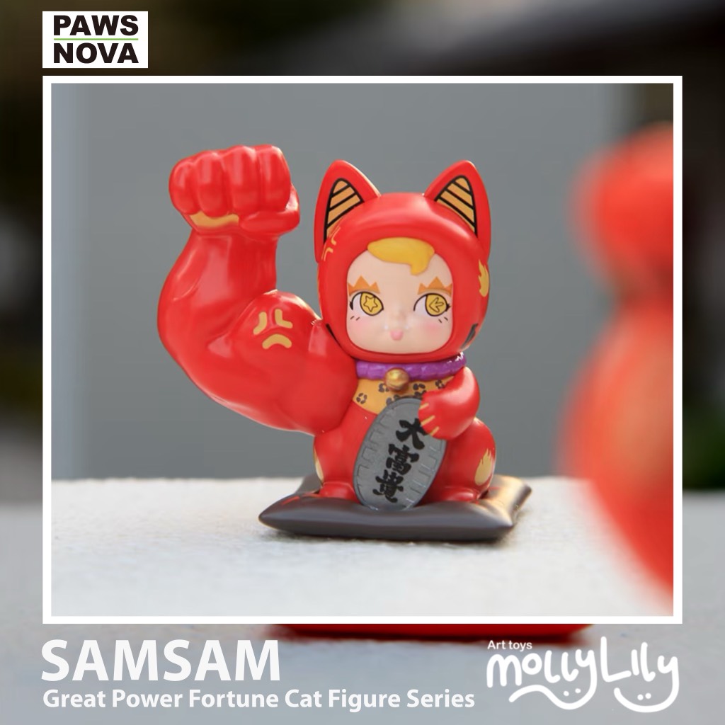 SAMSAM x GREAT POWER FORTUNE Lucky Cat Figure Series