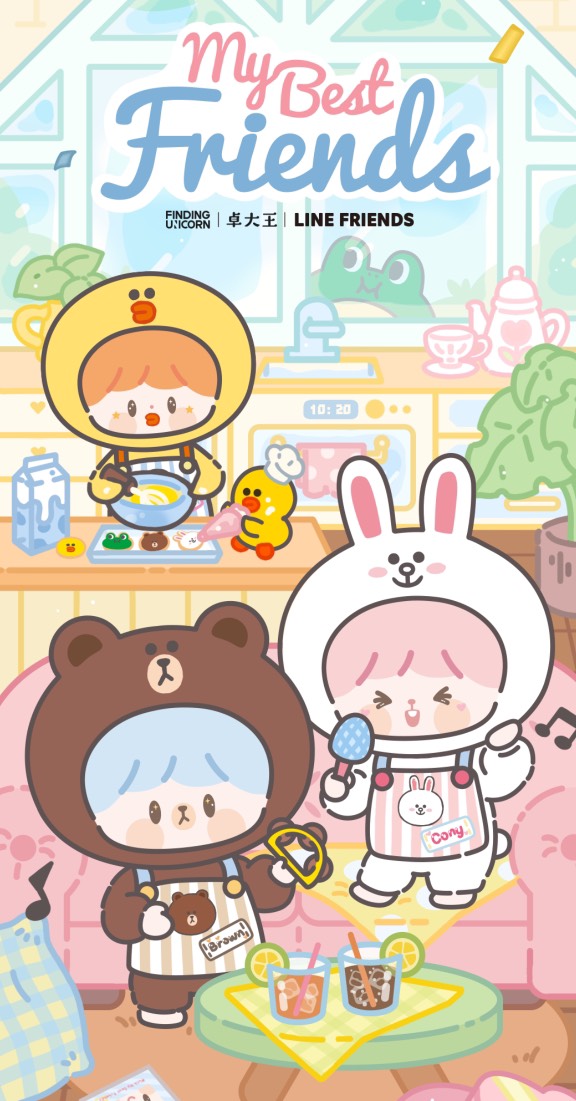 ZZOTON x LINE FRIENDS Plush Pendant Series