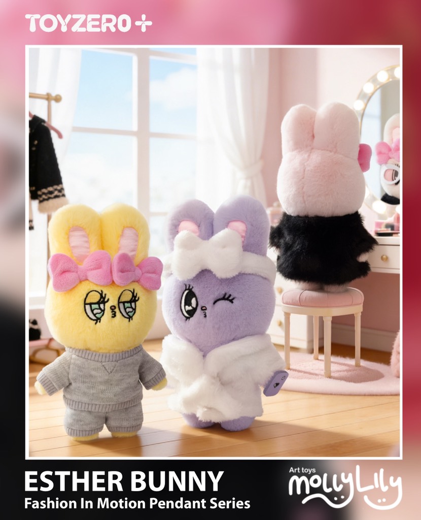 ESTHER BUNNY Fashion In Motion Plush Pendant Series