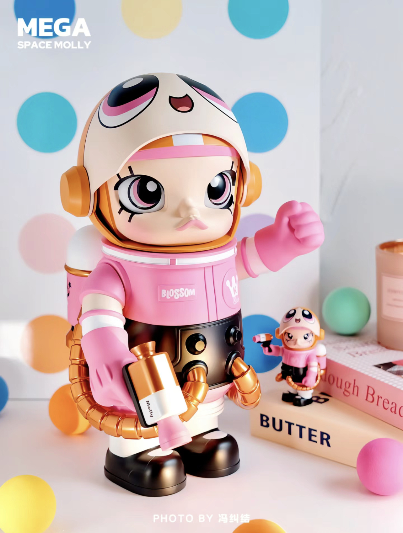 SPACE MOLLY x Powerpuff Girls 400% + 100% Figures - Blossom