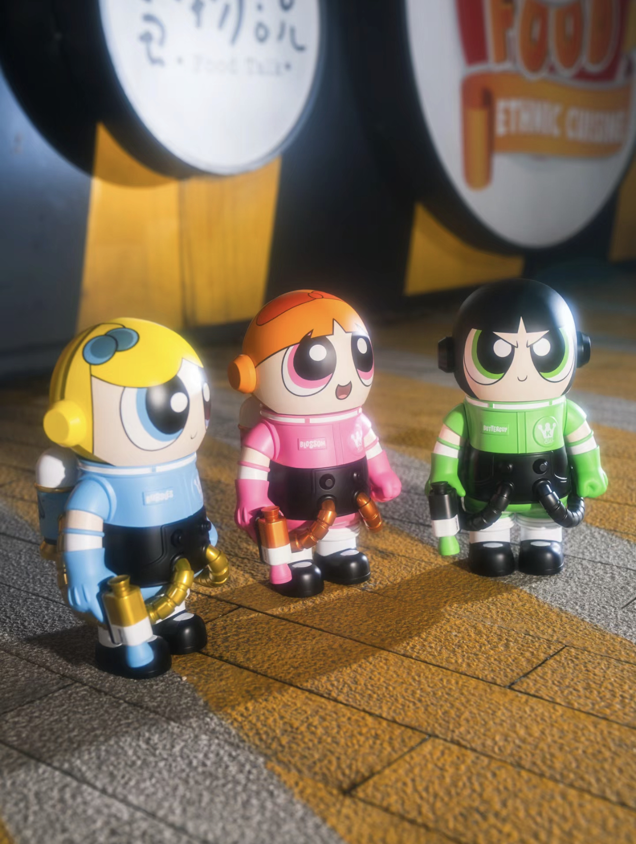 SPACE MOLLY x Powerpuff Girls 400% + 100% Figures - Blossom
