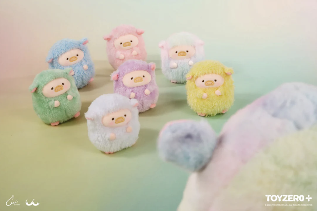 LULU THE PIGGY Rainbow Sheep Plush Series