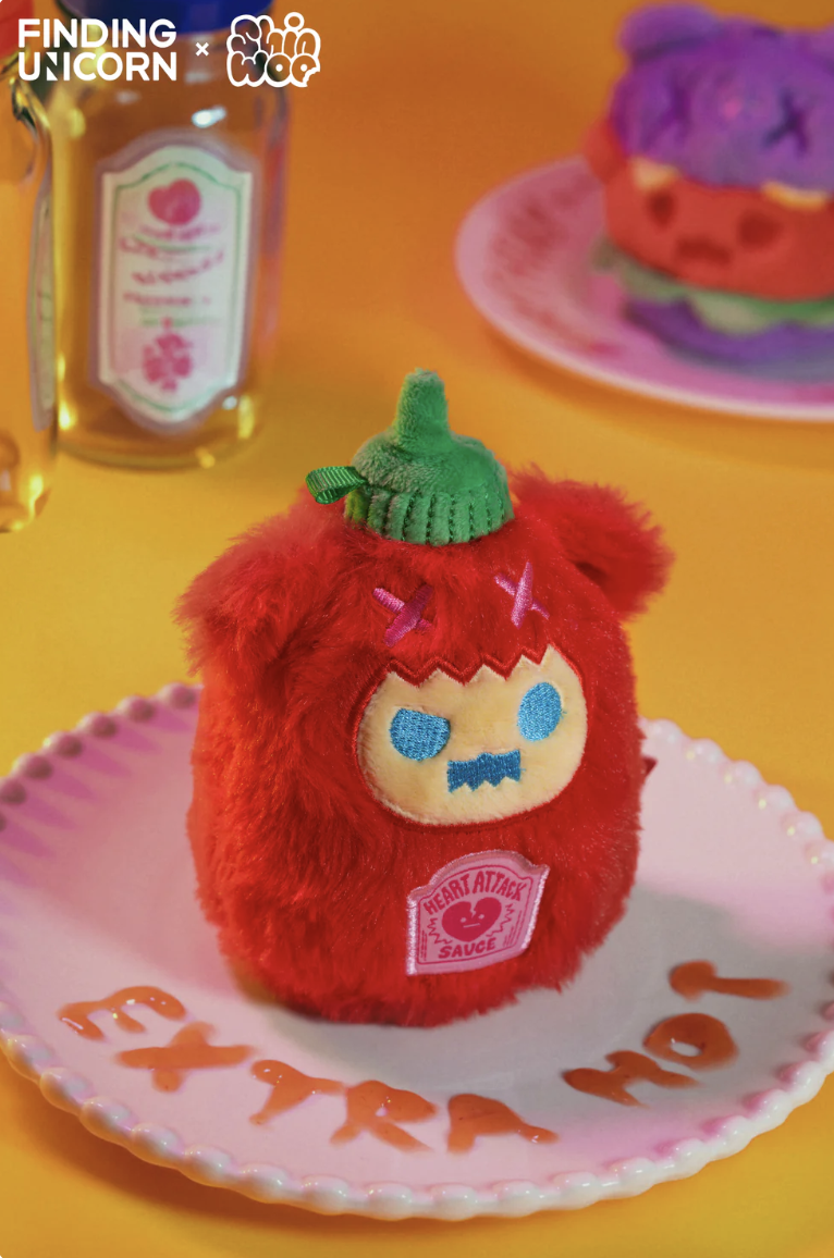 SHINWOO Strange Ghost Dinner Plush Keychain Series