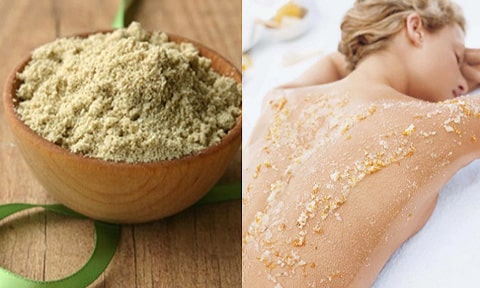 Tẩy da chết toàn thân bằng tinh chất cám gạo, ngũ cốc