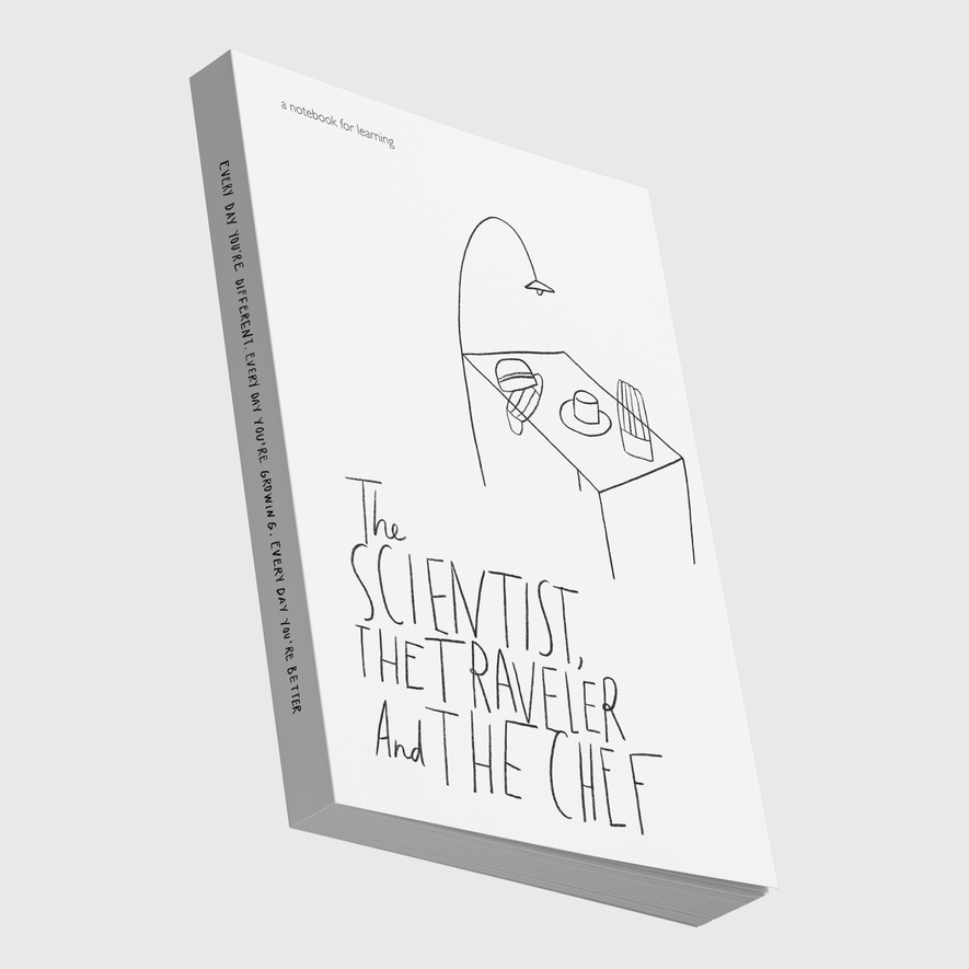 THE SCIENTIST, THE TRAVELER & THE CHEF—Sổ ghi chép thiết kế chuyên biệt cho việc học (A notebook for learning)
