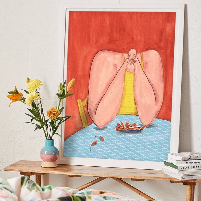TRANH IN A3—Hibiscus Lover