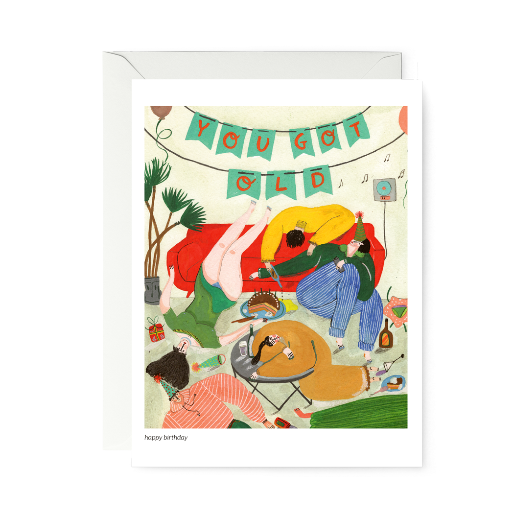 POSTCARD—you got old