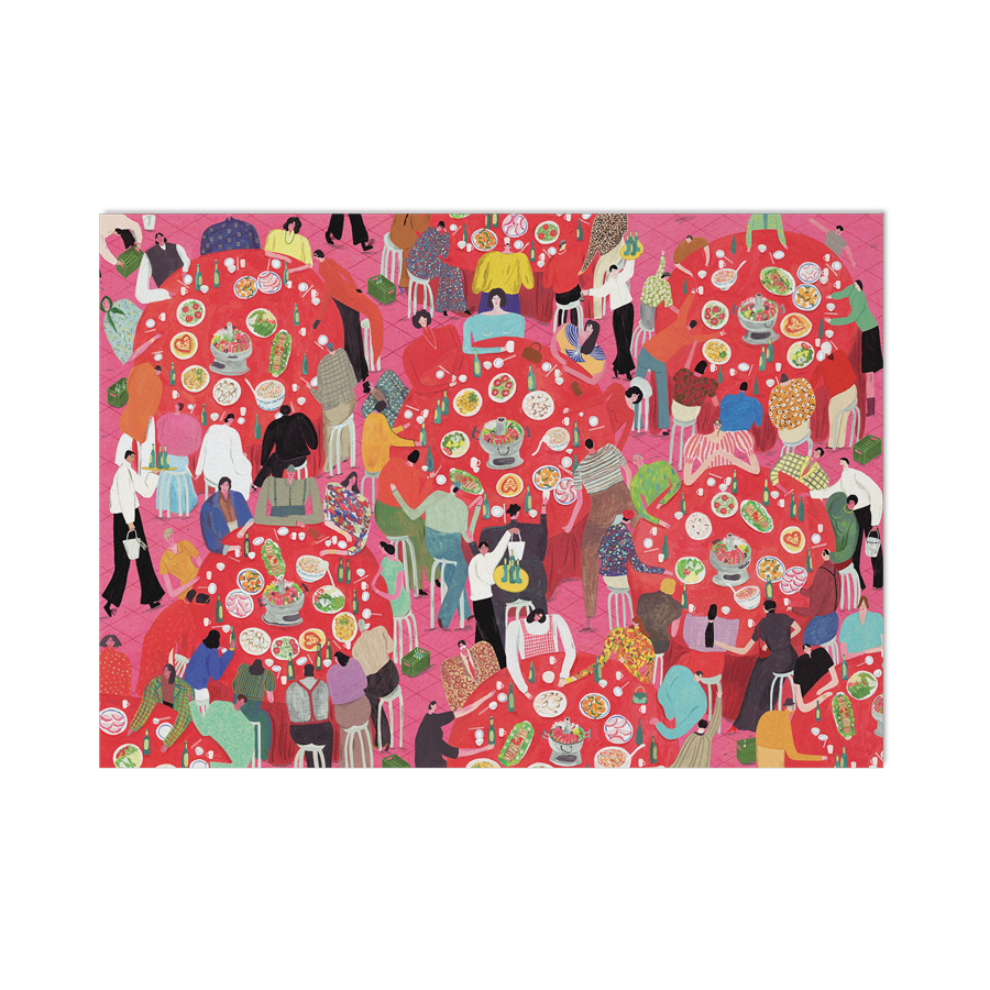 TRANH IN A3—Pink Party