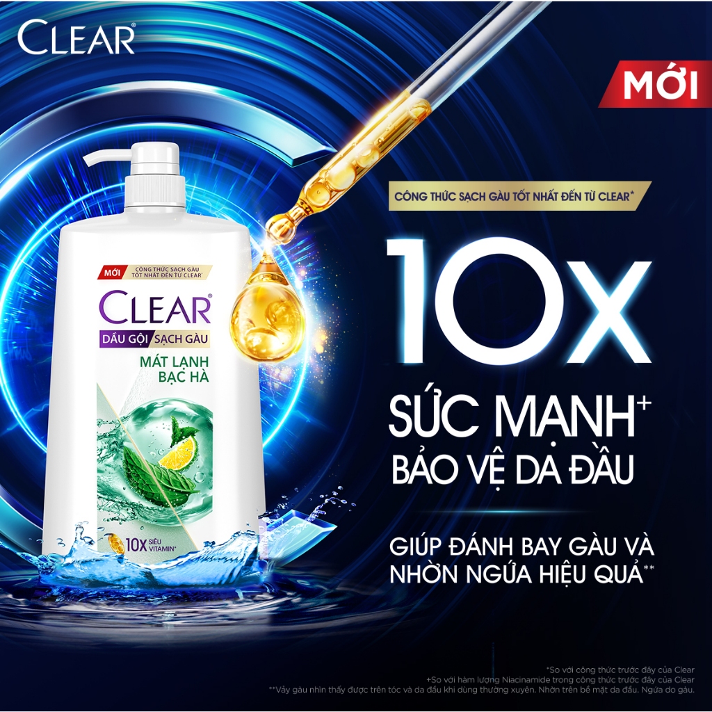 CLEAR dầu gội bạc hà 1.4kg