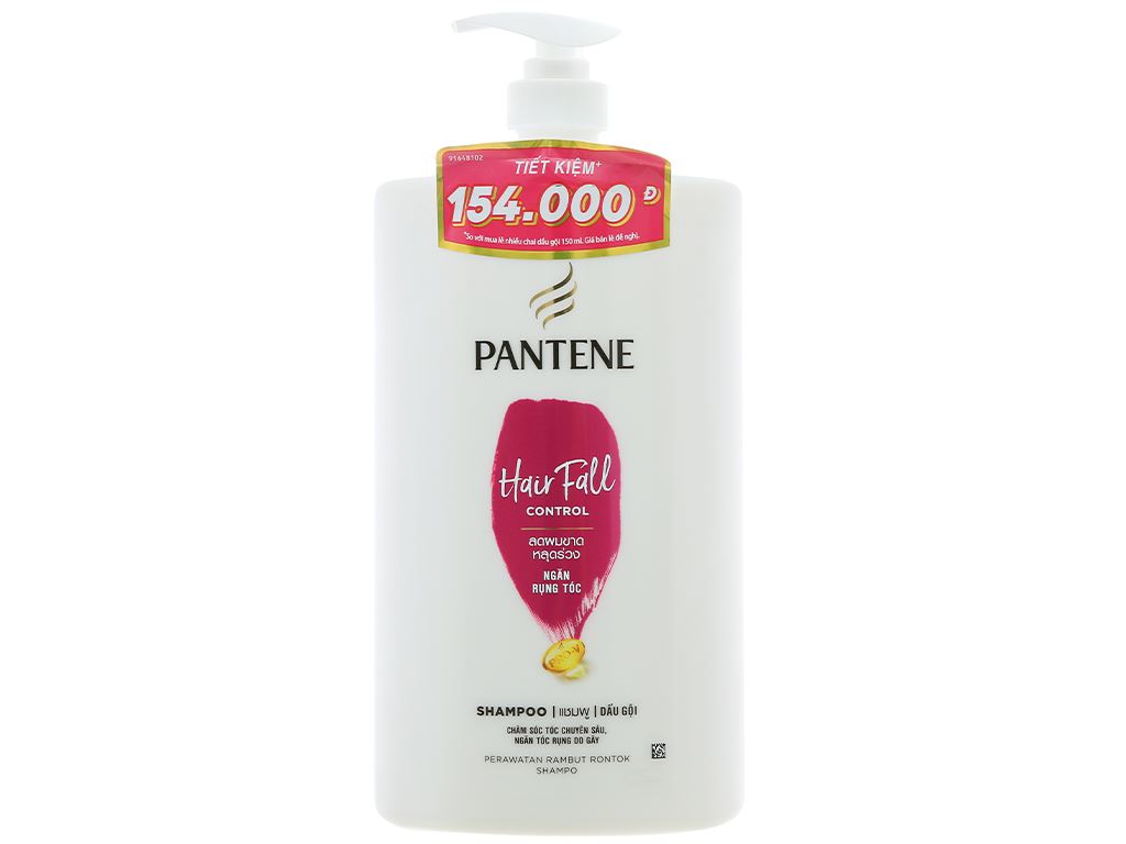 Dầu gội Pantene Hair Fall Control ngăn tóc gãy rụng 1.8 lít