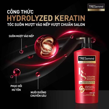 Dầu Gội TRESemmé Keratin Smooth Vào Nếp Suôn Mượt 850g