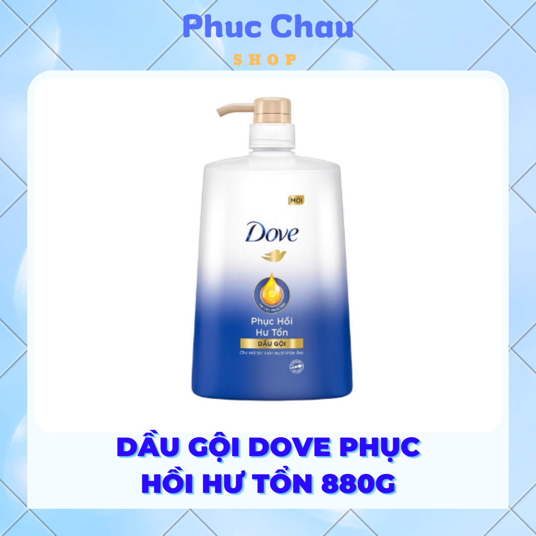 DOVE dầu gội phục hồi tóc hư tổn 880g